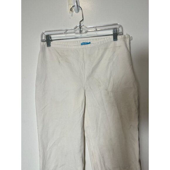 J.McLaughlin Cream Straight Leg Mid-Rise Zip closure Women's Pants Size 8 - Picture 3 of 11